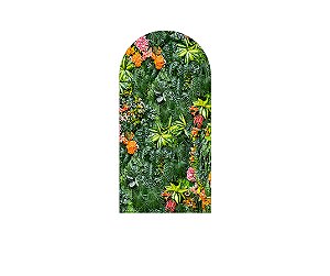 Painel Romano Veste Fácil 1,00x2,00 - Flores e Folhas 087