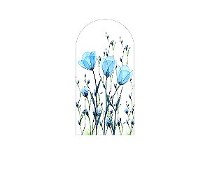 Painel Romano Veste Fácil 1,00x2,00 - Tulipas Azuis 098