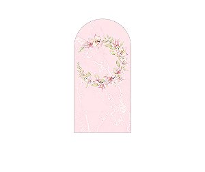 Painel Romano Veste Fácil 1,00x2,00 - Frame Flores Lírios Rosas 133