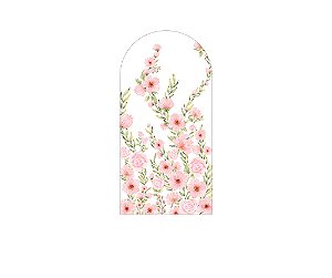 Painel Romano Veste Fácil 1,00x2,00 - Flores Cute Rosas 134