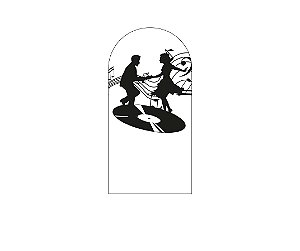 Painel De Festa Romano 1,00x2,00- Anos 80 Dança 002