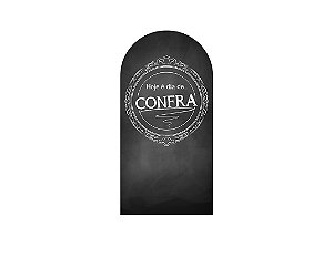 Painel De Festa Romano 1,00x2,00- Hoje é dia de Confra Chalkboard 029