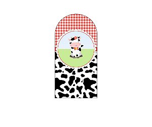 Painel De Festa Romano 1,00x2,00- Vaquinha Cute Xadrez 031