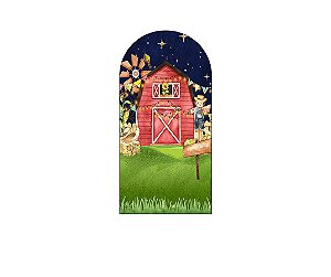 Painel De Festa Romano 1,00x2,00- Festa Junina Fazenda Aquarela 064