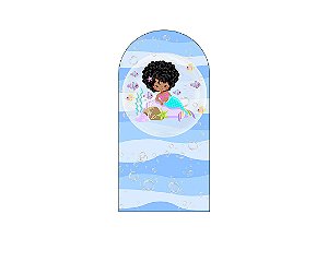 Painel Romano Veste Fácil 1,00x2,00 - Fundo do Mar Sereia Cute 011