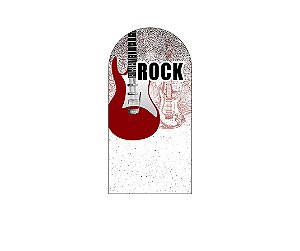 Painel Romano Veste Fácil 1,00x2,00 - Rock and Roll Guitarra Vermelha 022