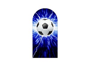 Painel Romano Veste Fácil 1,00x2,00 - Bola de Futebol Azul com Raios 025