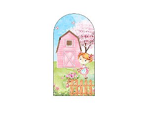 Painel Romano Veste Fácil 1,00x2,00 - Fazendinha Rosa 001