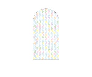 Painel Romano Veste Fácil 1,00x2,00 - Efeito Geométrico Triangulares Candy 018