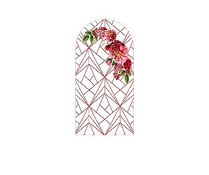 Painel Romano Veste Fácil 1,00x2,00 - Efeito Geométrico e Flores 021