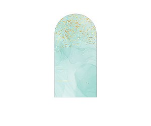 Painel Romano Veste Fácil 1,00x2,00 - Efeito Mármore Azul Esverdeado 012