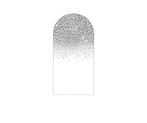Painel Romano Veste Fácil 1,00x2,00 - Branco Efeito Glitter Prata 045