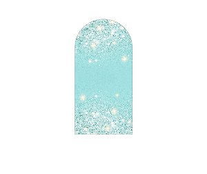 Painel Romano Veste Fácil 1,00x2,00 - Azul Esverdeado Efeito Glitter 053