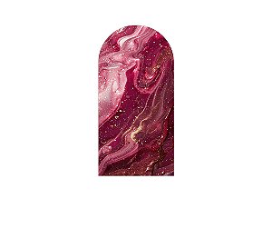 Painel Romano Veste Fácil 1,00x2,00 - Efeito Mármore Avermelhado com Dourado 070