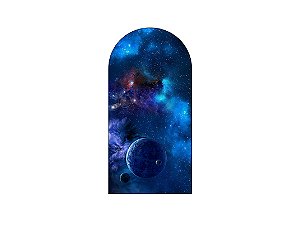 Painel Romano Veste Fácil 1,00x2,00 - Galáxia Azul com Estrelas 004