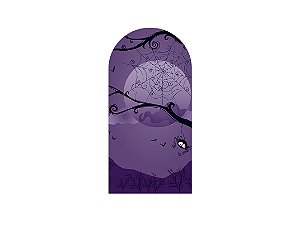 Painel Romano Veste Fácil 1,00x2,00 - Halloween Noite Roxo 018