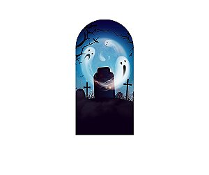 Painel Romano Veste Fácil 1,00x2,00 - Halloween Fantasmas no Cemitério 025