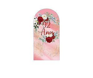 Painel Romano Veste Fácil 1,00x2,00 - Efeito Mármore Floral 92 Anos 071