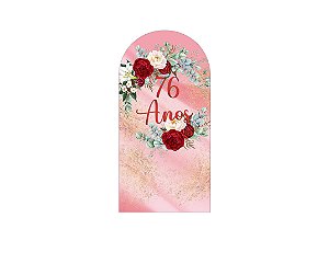 Painel Romano Veste Fácil 1,00x2,00 - Efeito Mármore Floral 76 Anos 087
