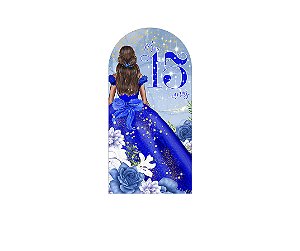Painel Romano Veste Fácil 1,00x2,00 - 15 Anos Princesa Azul 150