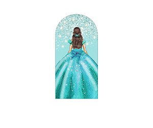 Painel Romano Veste Fácil 1,00x2,00 - Princesa 15 Anos Efeito Glitter 151