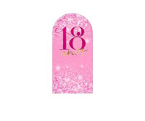 Painel Romano Veste Fácil 1,00x2,00 - 18 Anos Pink Efeito Glitter 214