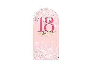 Painel Romano Veste Fácil 1,00x2,00 - 18 Anos Rosa Suave Efeito Glitter 215