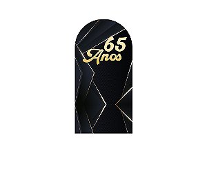 Painel Romano Veste Fácil 1,00x2,00 - 65 Anos Preto com Dourado 226