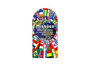 Painel Romano Veste Fácil 1,00x2,00 - Missões Bandeiras de Países 037