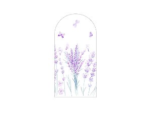 Painel Romano Veste Fácil 1,00x2,00 - Jardim Flores de Lavanda 031