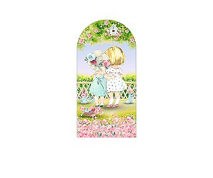 Painel Romano Veste Fácil 1,00x2,00 - Bonecas Jardim Floral 042