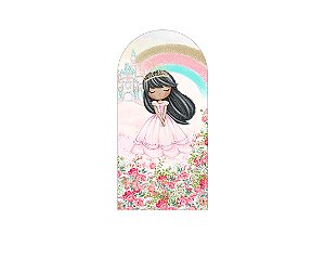 Painel Romano Veste Fácil 1,00x2,00 - Princesa Cute no Jardim 048