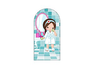 Painel Romano Veste Fácil 1,00x2,00 - Dia de Spa Menina Cute 005