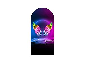 Painel Romano Veste Fácil 1,00x2,00 - Asa Colorida Efeito Neon 006