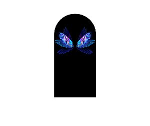 Painel Romano Veste Fácil 1,00x2,00 - Asa Azul Efeito Neon 019