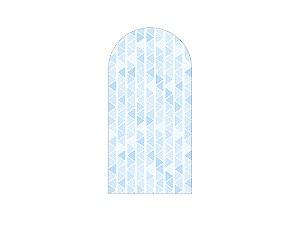 Painel De Festa Romano 1,00x2,00- Efeito Geométrico Triangulares Azul 017