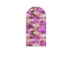 Painel De Festa Romano 1,00x2,00- Efeito Lantejoulas Lilás 041