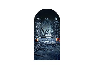 Painel De Festa Romano 1,00x2,00- Halloween Noite de Lua Cheia 005