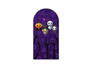 Painel De Festa Romano 1,00x2,00- Halloween Fantasmas Cute 016