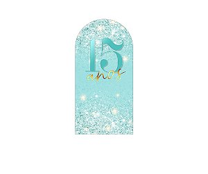 Painel De Festa Romano 1,00x2,00- 15 Anos Efeito Glitter 152