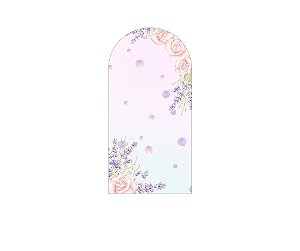 Painel De Festa Romano 1,00x2,00- Jardim com Flores de Lavanda 015