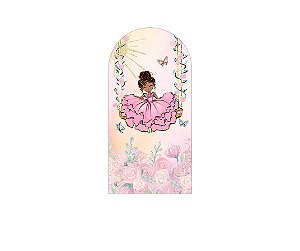 Painel De Festa Romano 1,00x2,00- Princesa no Jardim 024