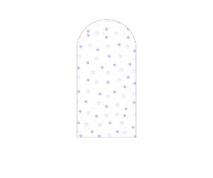 Painel De Festa Romano 1,00x2,00- Jardim Poás Lilás 030