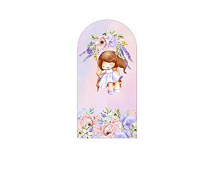 Painel De Festa Romano 1,00x2,00- Menina no Balanço 055