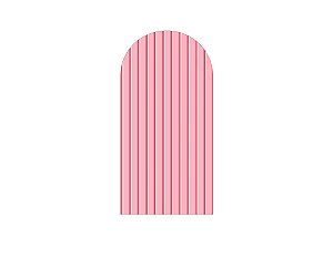 Painel De Festa Romano 1,00x2,00- Efeito Ripas de Madeira Rosa 014