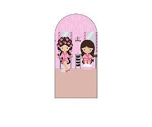 Painel De Festa Romano 1,00x2,00- Salão de Beleza Rosa 008