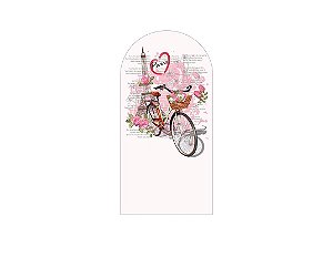 Painel De Festa Romano 1,00x2,00- Paris Vintage Flores Rosas 004