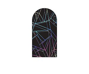 Painel De Festa Romano 1,00x2,00- Riscos Coloridos Efeito Neon 013