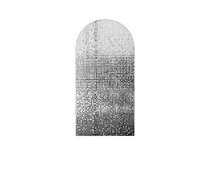 Painel De Festa Romano 1,00x2,00- Efeito Lantejoulas Quadradas Prata 011