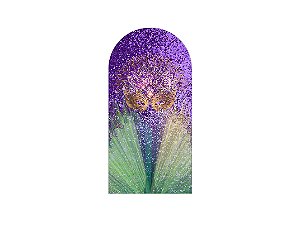 Painel De Festa Romano 1,00x2,00- Máscara de Carnaval Roxo 015